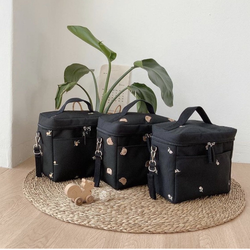 Bear Embroidery Baby Stroller  - Food Storage 1 Year avis et prix