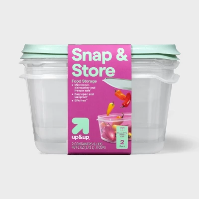 2026 New 2 Pack 48oz Large Rec - Food Storage Freezer Containers avis et prix
