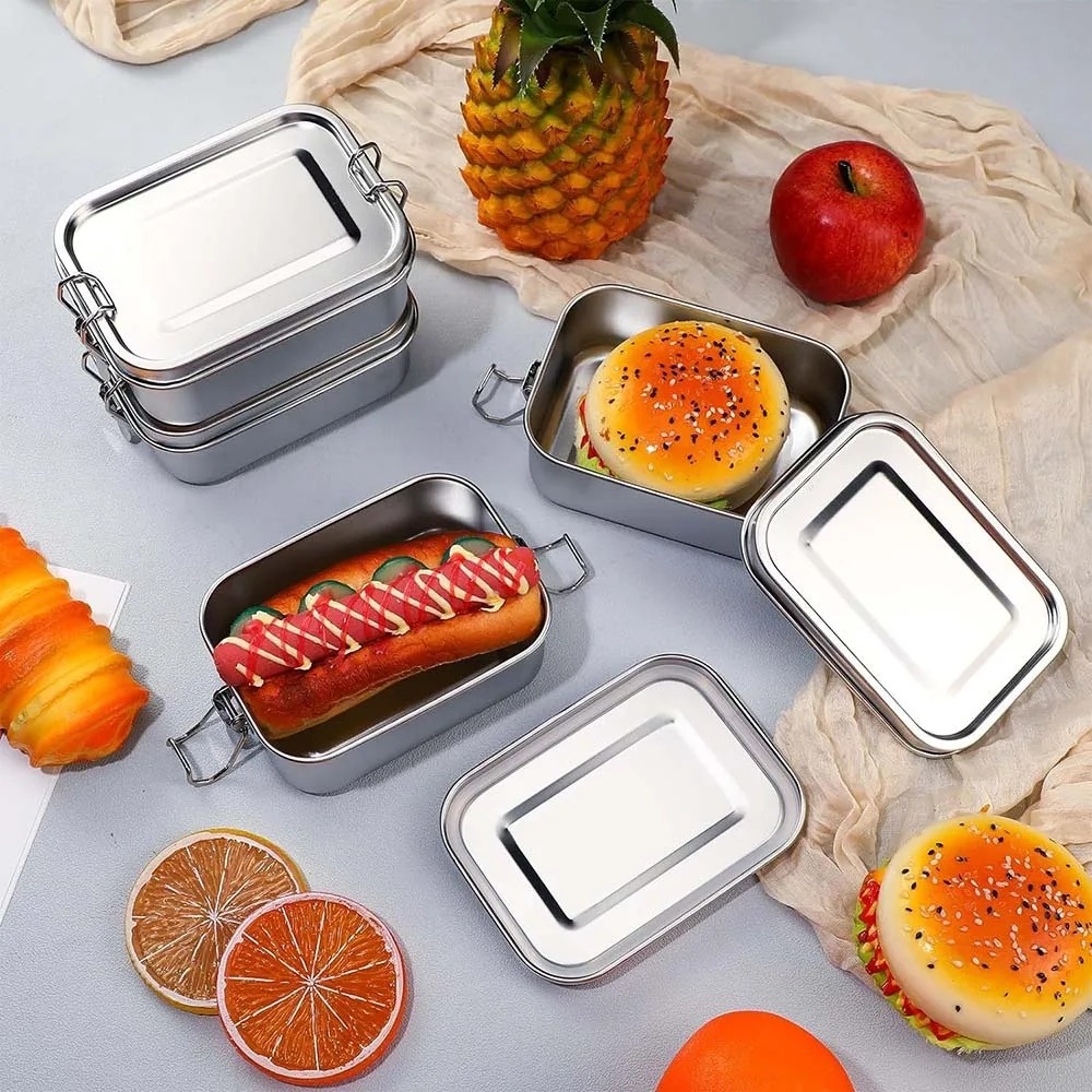 Stainless Steel Bento Box Meta - Food Storage Lock Box avis et prix